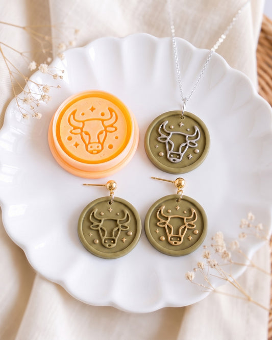 Taurus Zodiac Imprint Clay Cutter – Process
