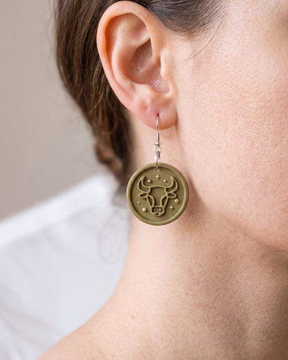 Taurus Zodiac Imprint Clay Cutter – Wear Shot