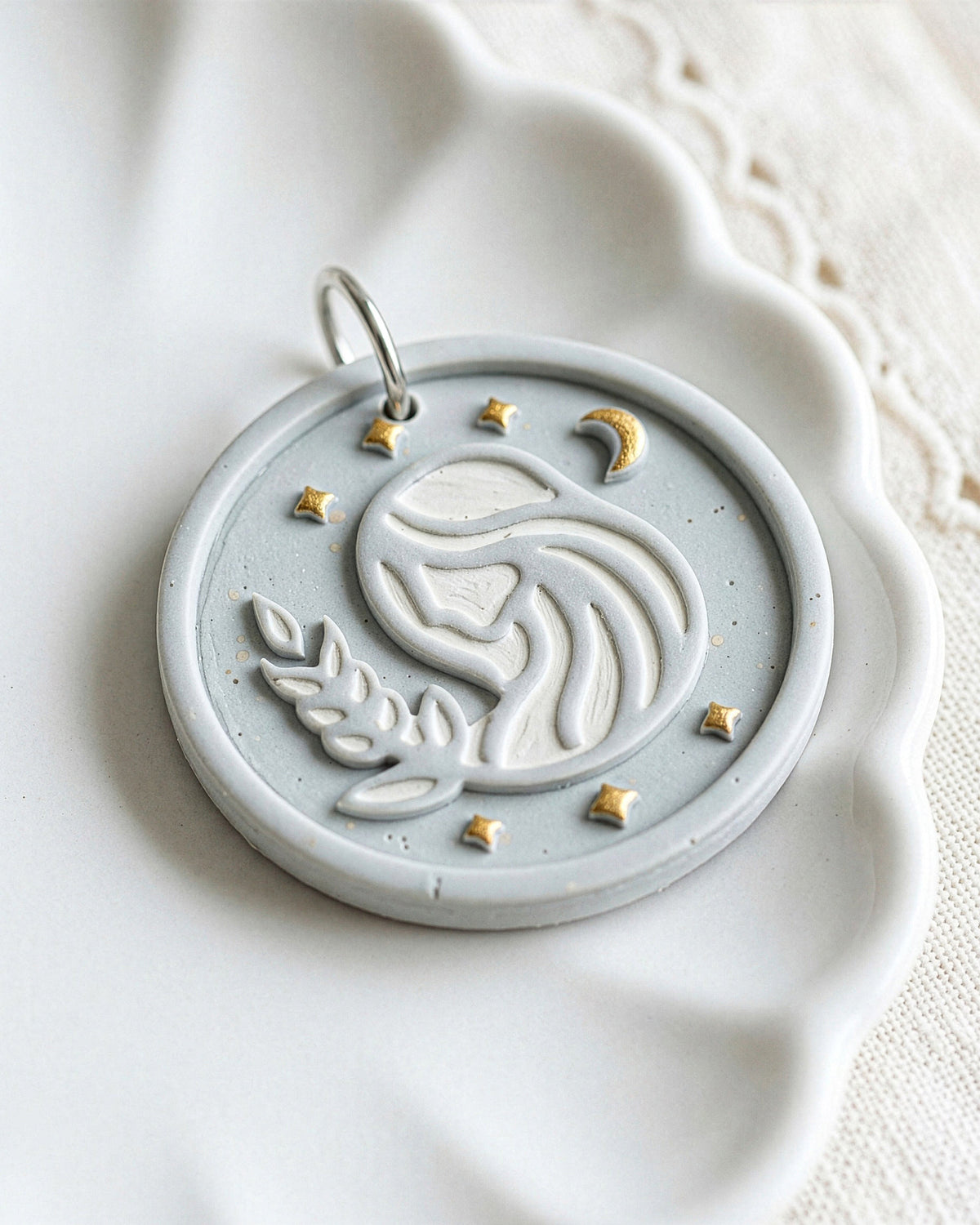 Virgo Zodiac Imprint Clay Cutter – Detail
