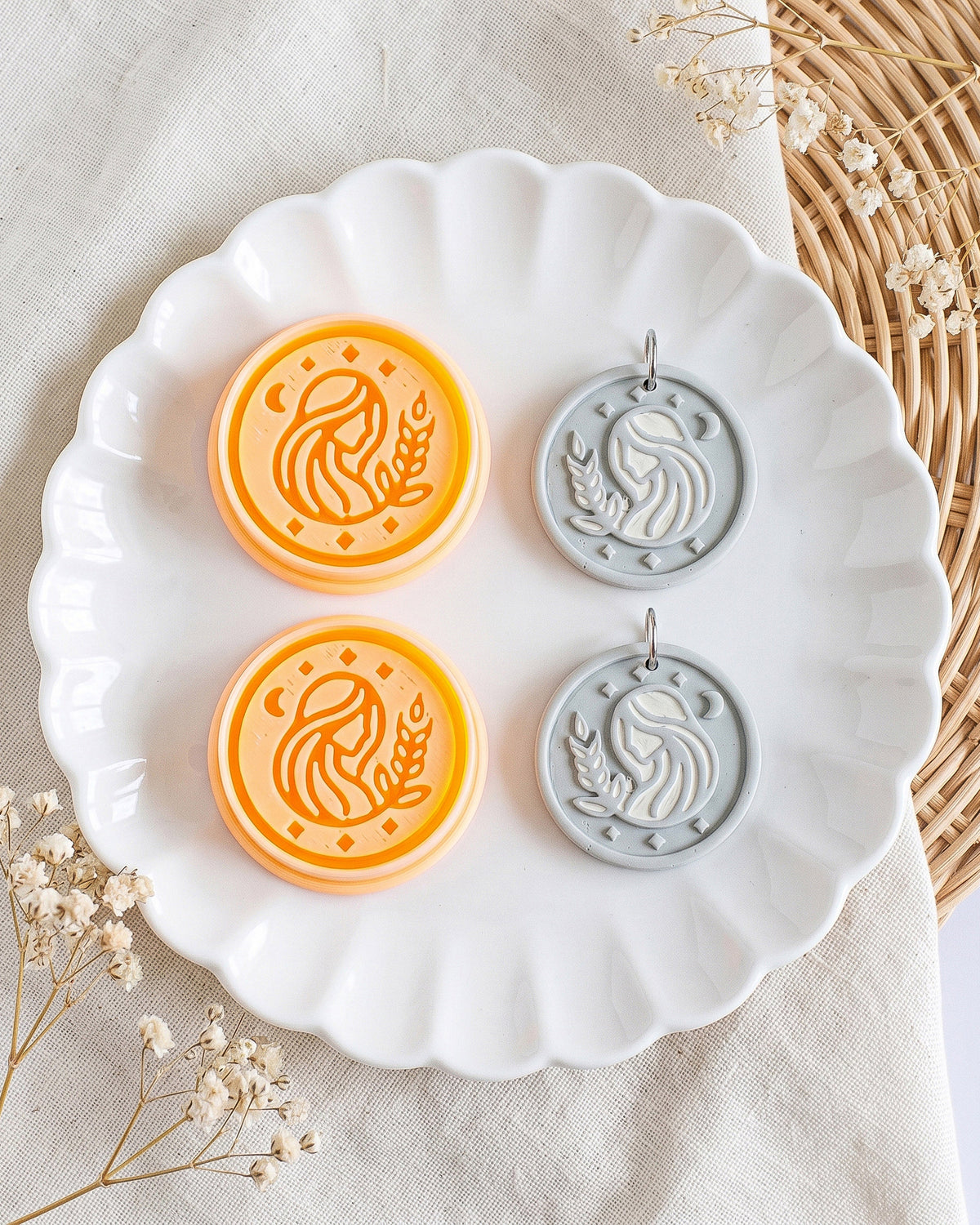 Virgo Zodiac Imprint Clay Cutter – Process