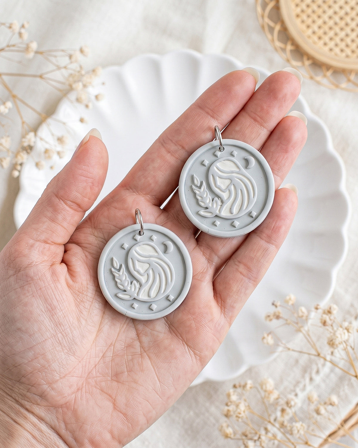 Virgo Zodiac Imprint Clay Cutter – Hand Scale