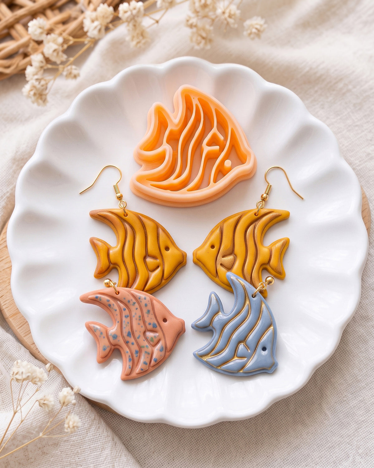 Ocean and sea polymer clay cutter collection